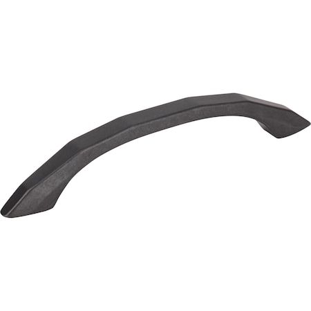Elements 96 mm Center-to-Center Gun Metal Arched Geometric Drake Cabinet Pull 423-96DACM